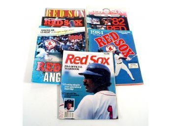 Lot Of Vintage Boston Red Sox Magazines