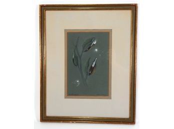 Original B. SOCRANSKY Botanical Painting ' Milkweed'