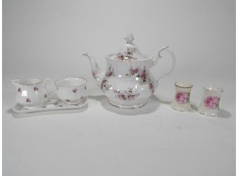 Lot Of China Pieces With Roses