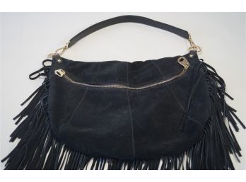 Women's Innue Suede And Leather Handbag