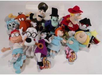 Lot Of 12 Pieces, Rocky And Bullwinkle And Friends Stuffins
