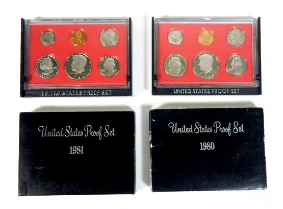 1980, 1981 US Mint Proof Sets