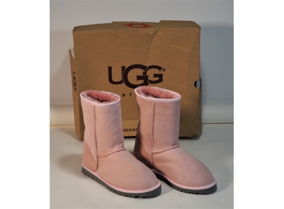 Ugg Pink Suede Boots