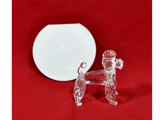Swarovski Standing Poodle Crystal Figurine Art.7619 'Pets Corner'