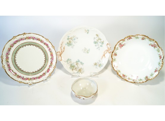 Late 19th-Early 20th Limoges Plates / Bowl
