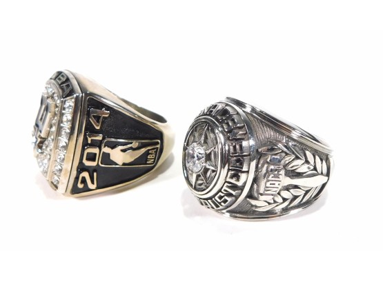 Lot 2 Paperweight Championship Rings