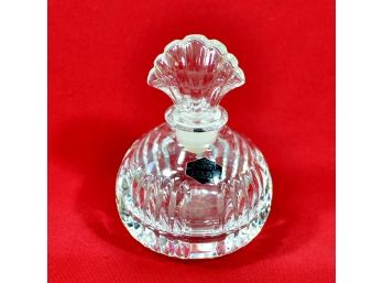 Vintage Original French St. Louis Crystal Perfume Bottle - Signed
