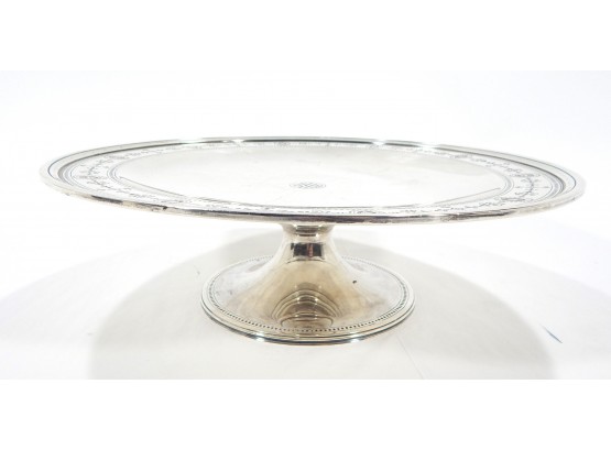 Rare Antique Tiffany & Co Sterling Silver Cake Stand