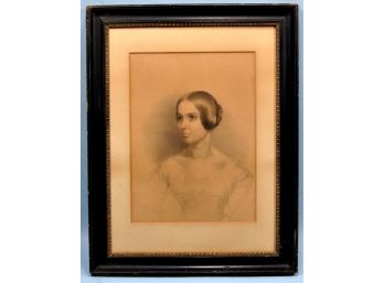 Original Paul A. MULREADY (1827-1855) Portrait Of Beautiful Woman