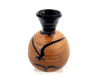 Studio Art Pottery Vase Signed