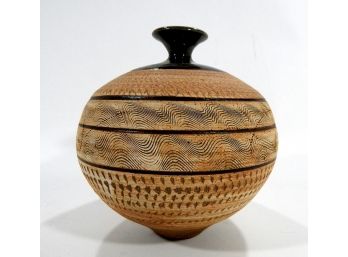 Studio Art Pottery Vase Amphora Signed
