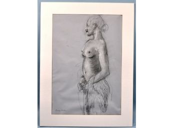 Original Standing Nude By Shirley KOLLER American (1921 - 2017)