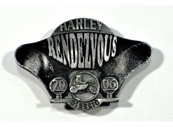Vintage HARLEY DAVIDSON Belt Buckle 'Rendezvous' Limited  Edition
