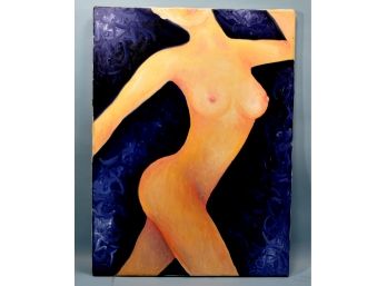 Sensual Nude Oil Painting On Canvas