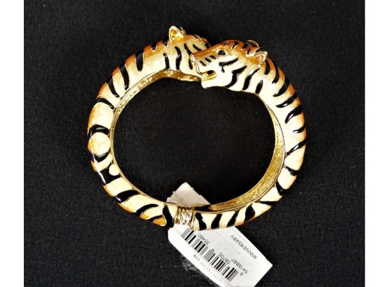 Kenneth Jay Lane Enamel Tiger Bracelet