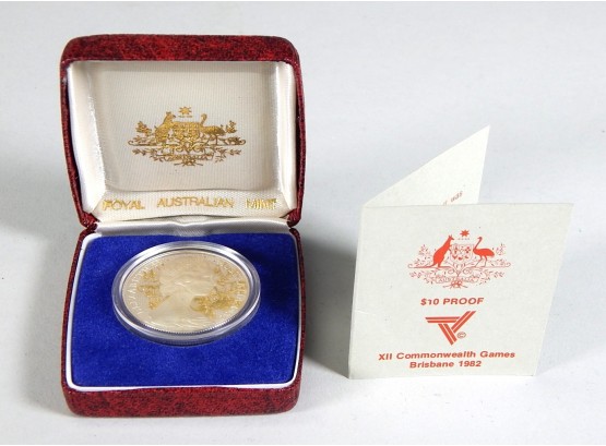 1982 Silver Proof AUSTRALIA 10 Dollars Coin