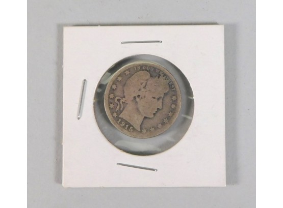 1915 US Silver Quarter