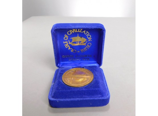 Queen Elizabeth 2- Cradle Of Civilization Cruise Bronze Boxed