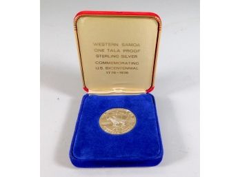 1976 WESTERN SAMOA One Tala Proof Silver Coin