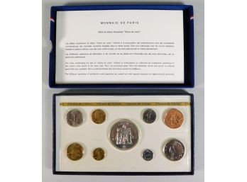 1976 FRANCE MONNAIE DE PARIS 9-coin Proof Set