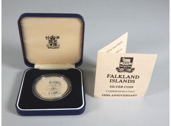 1983 Silver Proof FALCKLAND ISLANDS 50 Pence Commemorative Coin
