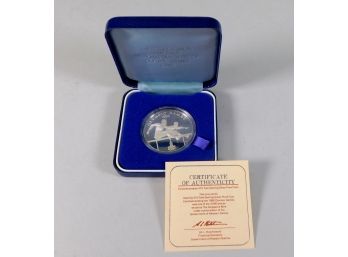 1980 WESTERN SAMOA Ten Tala Proof Silver Coin With COA