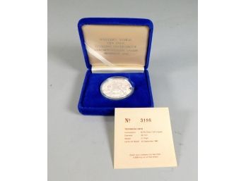1982 SAMOA $10 Proof Silver Coin With Box & COA