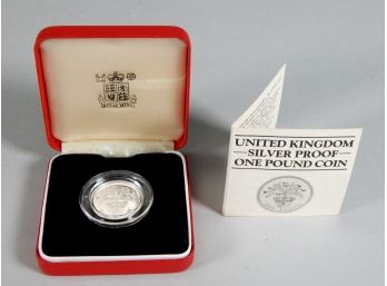 1984 Silver Proof UNITED KINDOM One Pound Coin