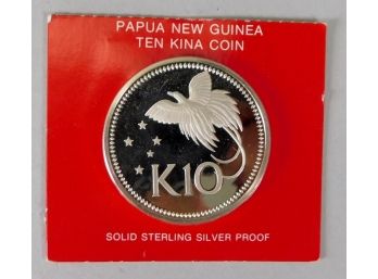 1975 PAPUA NEW GUINEA Proof Silver Coin