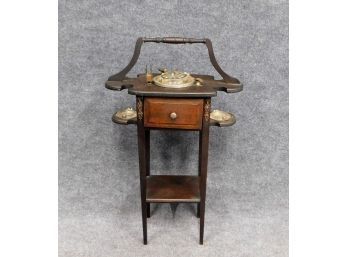 Antique Wood Smoke Stand