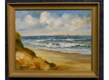 Wendell M. Rogers (1890 - 1973) Coastal Landscape Oil Painting