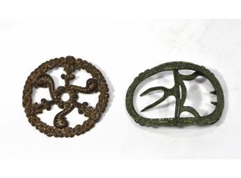 Early American Buckle & Rosette Found General Lafayette House