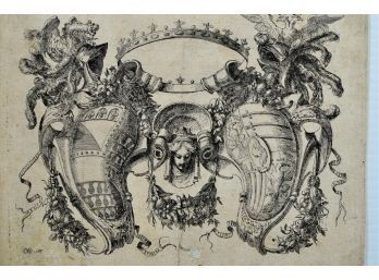 Original 1766 Heraldic Engraving