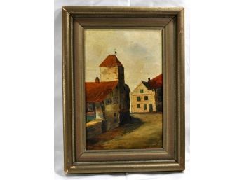 Hans BRUGGER (1924-2001) Old City View Oil Painting