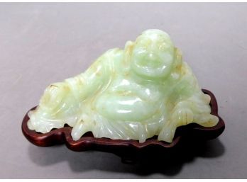 Antique Asian Carved Jade BUDDHA Figure