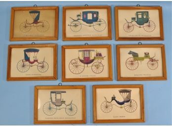 Set 8 Antique Carriages Prints