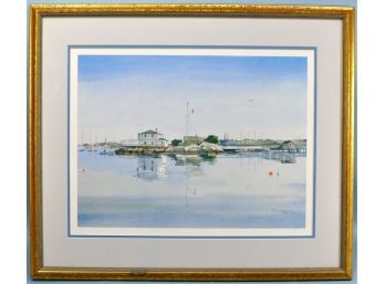 Richard Grosvenor (Born 1928) - Framed Coastscape Lithograph