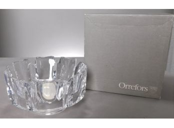 Orrefors Crystal Glass Corona Bowl