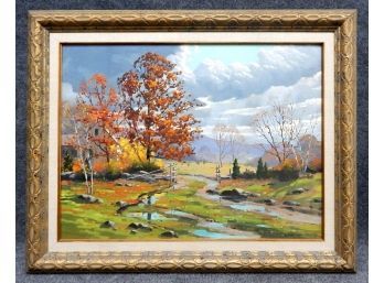 Robert S. SLEICHER (1927 - 2017) -'AFTER THE STORM' Oil Painting