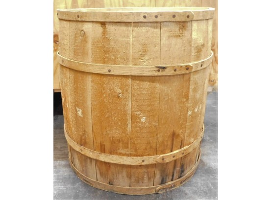 Half Barrel Wooden Planter