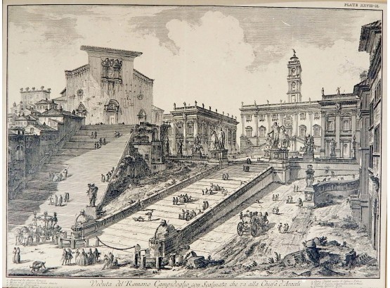 Antique Italian City View Print