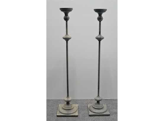 Pair Of Tall Candle Holders