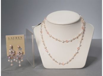 Ralph Lauren Necklace And Earrings Set