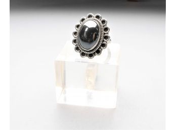 Hematite Ring In A Sterling Setting