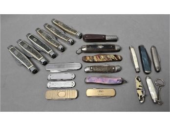 Lot Of 21 Pocket Knives