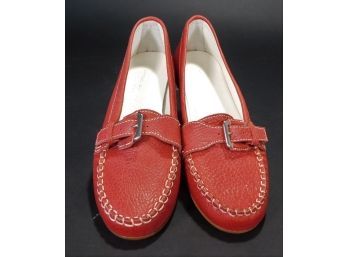 Attilio Giusti Leombruni Women's Red Texture Shoes Size 8
