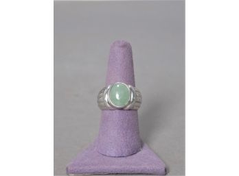 Sterling Silver Ring With Jade