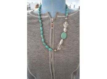 Turquoise And Sterling Silver Necklace