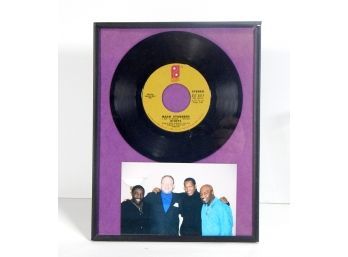 The O'Jays Back Stabbers - Original Photograph Framed With Vinyl Record