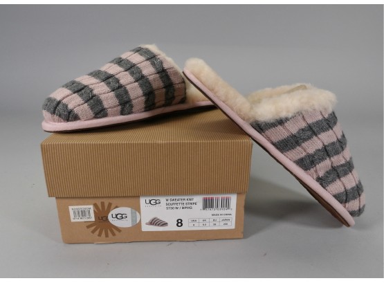 UGG Sweater Knit Slippers - Size 8
